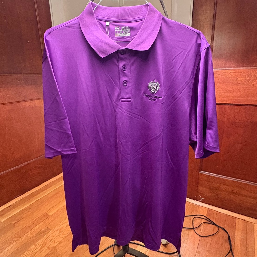 Under Armour Purple Golf Shirt 2XL - New with Tags